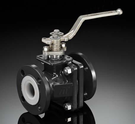 A-T Controls ball valves feature the latest technology in PFA. These fully lined ball valves are available with stainless steel or epoxy coated carbon steel body.