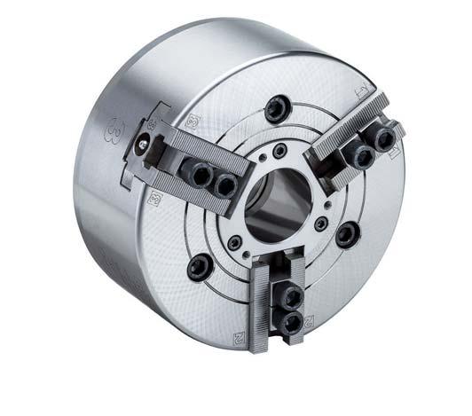 K-HE Power chucks with through-hole APPLICATION Standard power chuck with through-hole for bar and tube machining, as well as for flange-type workpieces.