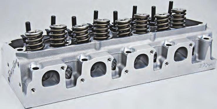PowerPort Cleveland 195 and 225 Cylinder Heads for Ford 351C, 351M/400, and Clevor Ford 351C, 351M/400, and Clevor Trick Flow PowerPort Cleveland 195 and 225 cylinder heads feature runners based on