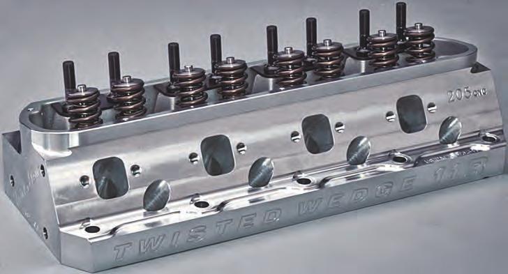 Twisted Wedge 11R Cylinder Heads for Small Block Ford Small Block Ford Trick Flow took its track-proven Twisted Wedge design and, using advanced 3D solid modeling and CAD tools, plus a couple decade