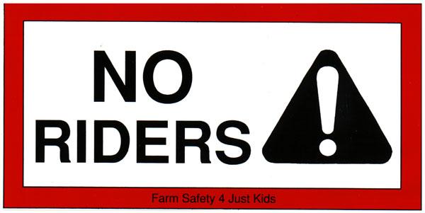 When Two's a Crowd: Dangers of Extra Riders on Tractors 3 Enforcing a "NO RIDERS" rule may be the single most important thing you can do to protect people on your farm or ranch.