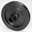 Pit Belt Idler Assembly Components Cast iron pulleys that run straight and true.