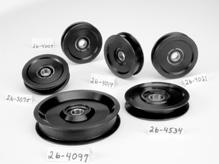 Ball Wheel Guide Rollers - Upper and Lower These top quality urethane guide rollers are produced using a proprietary process to maximize the bonding of the urethane to steel hubs for long life.