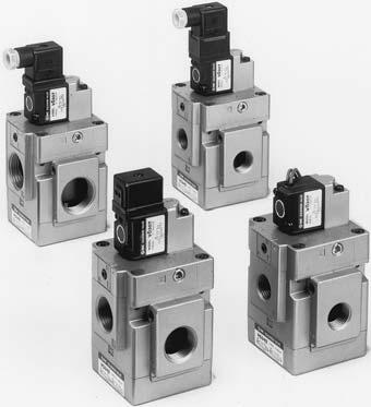 3 Port Solenoid Valve Pilot Operated Poppet Type Series VG342 Rubber Seal [Option] Low power consumption 4.