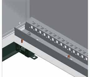 Spacial SM Floor Fixing the enclosure to the plinth Fixing from the inside of the enclosure by means of an M12