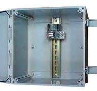 wall penetrations *6"x6" through 14"x12" only 3 4 Molded-In Bosses 4 For DIN rail installation