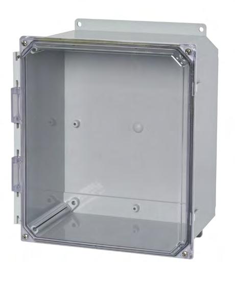 Screw over - lear Polycarbonate i INDEX AMP Series - POLYLINE JI Size Junction Boxes: Screw over lear Polycarbonate Application Designed to insulate and protect controls and components in both indoor