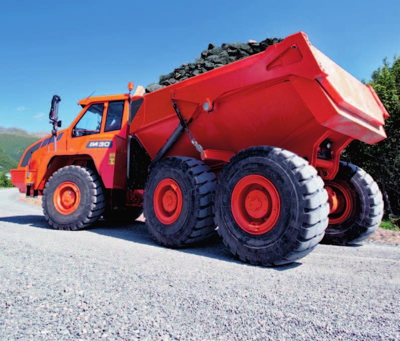 Reliability to maximise uptime Built in-house using highly reliable components Doosan ADTs are among the most reliable dump trucks in the industry thanks to the long history of using proven