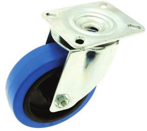 0 12170-305 12170 Wheel - Blue Rubber, with Nylon Centre Frame - Zinc Plated Pressed Steel D D1 Maximum kg Bearing Type L L1 C C1 H R W (kg) No. 100 8.