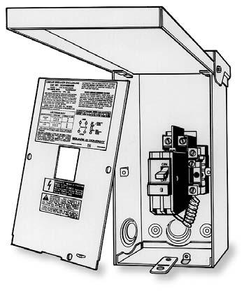 Wiring Check for G.F.C.I./Service Disconnect Important The National Electrical Code states that a service disconnect breaker box (a G.F.C.I. can be used for this purpose) must be located at least five feet away from the spa and should be conveniently located near the equipment bay.