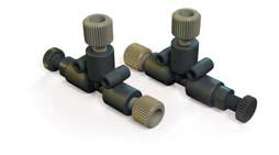 Micro-Splitter Valve Applications & Notes Upchurch Scientific offers a line of Micro-Splitter Needle Valves designed to accurately split and control a low-flow stream off a single incoming supply.