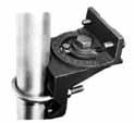 Catalog Number AF-JB Pole-Top Mount (on 2 Threaded Pipe) Threads onto 2 pipe with tapered threads (2-11 1/2 NPT). Includes floodlight trunnion bolts.