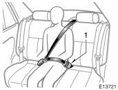 CAUTION Make sure the both buckles are correctly located and securely latched. Failure to properly match the buckle and tab may cause severe injury in case of an accident or a collision.