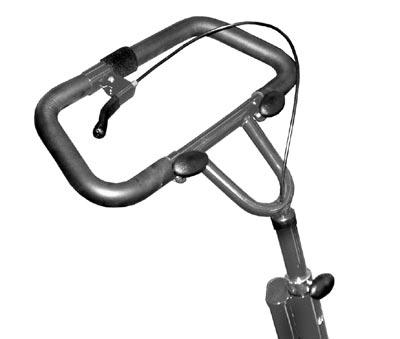 The Handlebar and Handbrake Recommended Use The Conventional Handlebar or the Loop Handlebar can be used with your Rifton Tricycle.
