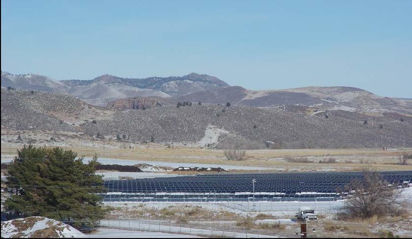Colorado State University Foothills Campus, Fort Collins, Colorado, USA System Owner: Colorado State Univ. Utility: Xcel Energy, Public Service Company of Colorado System Size: 5.