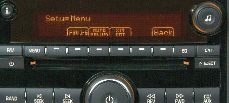 10 Getting to Know Your SKY BAND: Press this button to switch to AM, FM, or XM (if equipped). When playing a CD or portable audio player, press this button to switch to the radio.