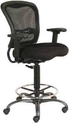 7851 Features metal foot ring and base. Adjustable seat height 26-36. tocked in Black. List $375 $168 ValueMesh eries NEW!