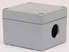 ½" 2 5 6" 7 8" Type E2 Moisture Proof Terminal Box NEM 4 aluminum electrical enclosures provide protection from splashing or hose directed water, external condensation and water see page.