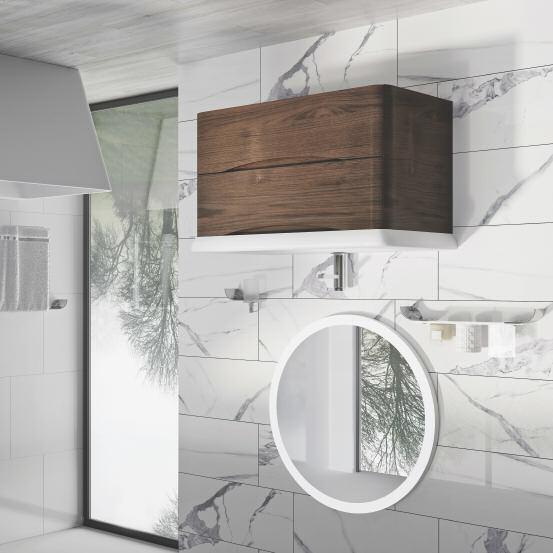 furniture units furniture units DOORS DRAWERS CHOICE OF BASIN envy wall mounted Envy 600 Wall Mounted Vanity Unit H 500 x W 600 x D 40 Price excludes basin Soft close drawers 89 Grey Elm 165, Gloss