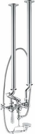 51 117 180 Greenwich Bath Filler on 660mm Stand Pipes