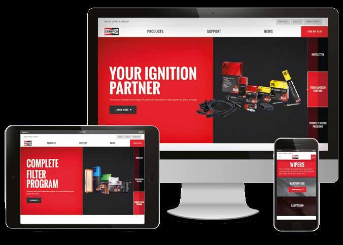TAKE A HEAD START EXPAND YOUR KNOWLEDGE ON CHAMPION PARTS Visit our brand new website and find out