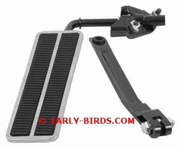 Parts Picture Product name Description 1967 ACCELERATOR PEDAL ASSEMBLY BELL CRANK 1-Bell crank style accelerator pedal assembly for V8 cars STYLE SKU CAD