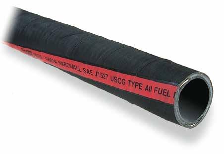 A note about marine fuel hoses Specifications for fuel hoses used aboard small craft have been standardized by the Technical Committee of the SAE (Society of Automotive Engineers) under their