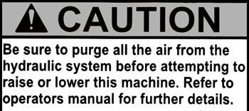 DECALS & MANUALS Reference Description Part No. Qty. 1...Decal Warning...0595-3084.
