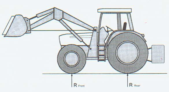 6.1.3. Recommended Rear Tractor Ballast CAUTION: To help prevent rollover, use recommended rear tractor ballast and widest wheel settings to maximize stability.