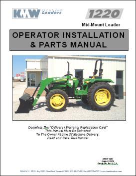 .. Manual, Operator & Parts...2503-1181... 1 9.