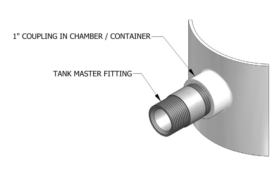 The quartz sleeve should protrude out of the end of the Tank Master TM Fitting by approximately /2 (See Figure 2 on Page 5)