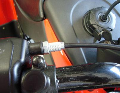 14. Remove all plastic protective covering from shocks, seat, lights, handle bars, etc. 15. Inspect hose and cable routing for emission, brake, and fuel systems.