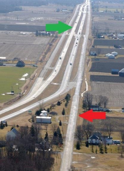 75 Figure 3.2 Location of Test Sections (picture taken by ODOT) 3.