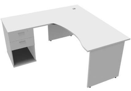 DISCOVERY CLUSTER OFFICE DESK UNITS CLUSTER DESK WITH EXTENSION & PEDESTAL 1350MM (L) x 900MM (D) x 722MM (H) 1600MM