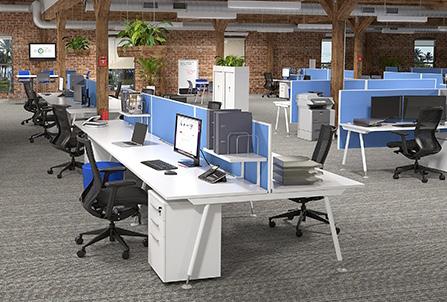 Workstations Cosmic Screen ccessories and Storage Configurations Data Cable management bove desk entry, easy plug outlets 1 2 Partition screens / custom sizes Modesty panel / perforated Storage trays