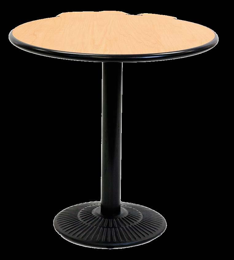 Carter Carter series round radiant cast table bases are