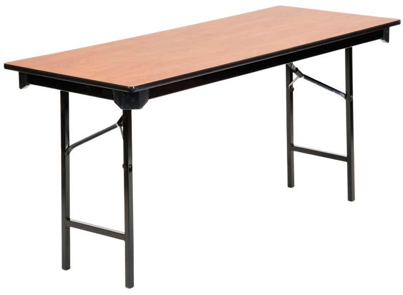 Hall Hall series folding tables come standard with a