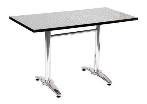 Hatteras Hatteras series table are offered in polished stainless steel and