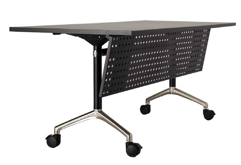 Syrus Syrus series flip top and nesting tables are available in sizes 24 x 54 to 30 x 72.