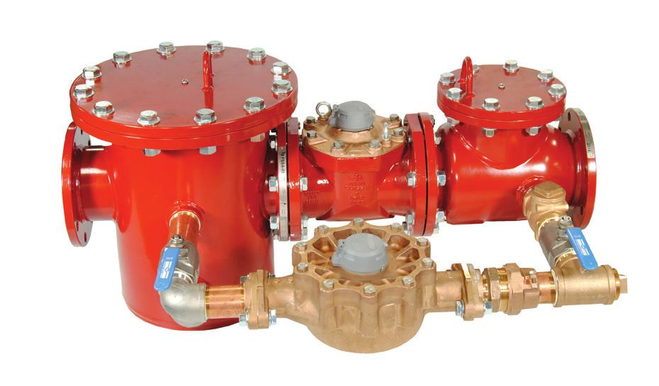 Fire Series Assemblies (FSAA) Cold Water Meter & Strainer with Disc Bypass UL Certified & FM Standard Approved for Fire Service Applications NSF/ANSI Standards and Certified DESCIPTION Fire Series