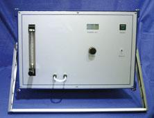 The ozone generating module is made of inert material and is build together with the power supply and the
