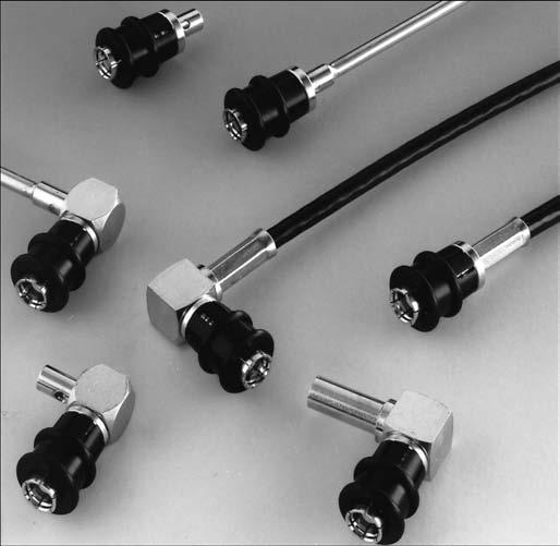 INTRODUCTION The SMB snap-on subminiature coaxial connectors provide a fast and reliable connection for high density packaging for applications up to 4 GHz.