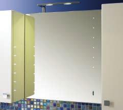 Wallhung Mirror, safety backed with concealed fittings with space to