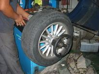 Inflate the tires. 6 Balance the tire a. Balance tires using a balance machine b.