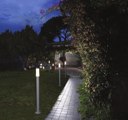 New Torcia IP65_Class I 150mm IK 09 Outdoor cylindrical luminaire for installation on post.