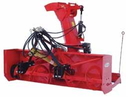 PROFESSIONALS category pronovost snowblowers - INVERted models with gear box placed at the rear of the snowblower. HP recommended : 60 to 85 HP PTO IncluDED IN BASE PRICE Semi-industrial chute.