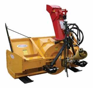 public works category semi-industrial snowblowers - group I HP recommended : 45 to 75 HP PTO IncluDED IN BASE PRICE PSIG-5472 chute. 25TR04 cylinder for deflector. Hose support.
