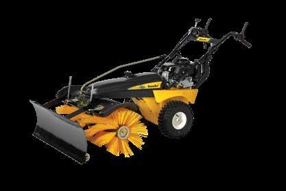 5" 892 lb Skid-steer mount provides 6 degrees of total side-to-side oscillation, allowing the blade to follow the contours of the pavement