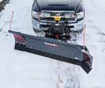 BUCKET BLADE Scoop Position Angle the wings forward to engage scoop mode and carry up to 30% more snow with every
