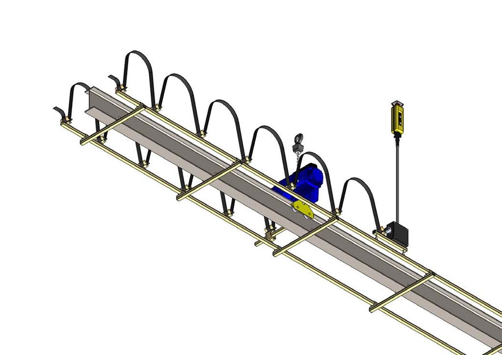 NIKO ight Crane Festoon system NIKO festoon systems are the ideal solution for carrying cables or hoses to feed power to overhead cranes or other moving machinery.